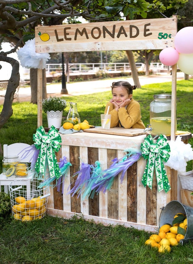 Habbiful Large St. Patrick's Day Bow for Wreath, St Patricks Day Wreath Bow for Front Door Fence Green White Shamrock Burlap Bow Irish Holiday Tree Topper Bow for Saint Patrick's Day Decoration - Image 4